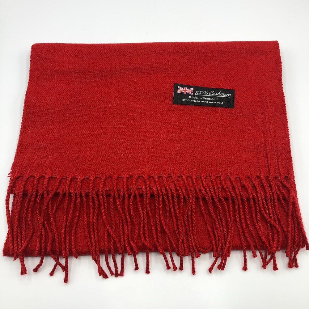 Red Cashmere Scarf